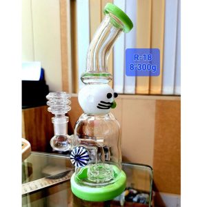 8'' Showerhead Bong with Bend Neck(Weight-300gm)